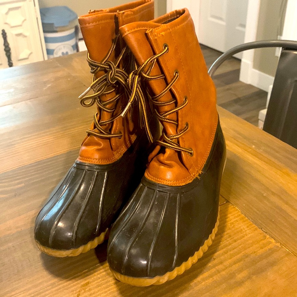 The original duck boot, size 8.5